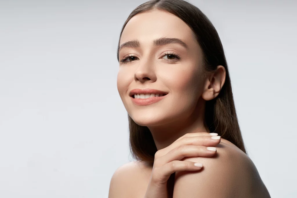 Woman enjoying the results of near-permanent laser hair removal in Manchester